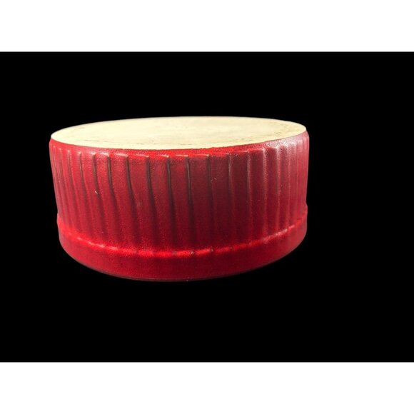 Emile Henry 8" Round Ribbed Baking Dish Souffle Serving Pivoine Red Made France - Picture 3 of 8